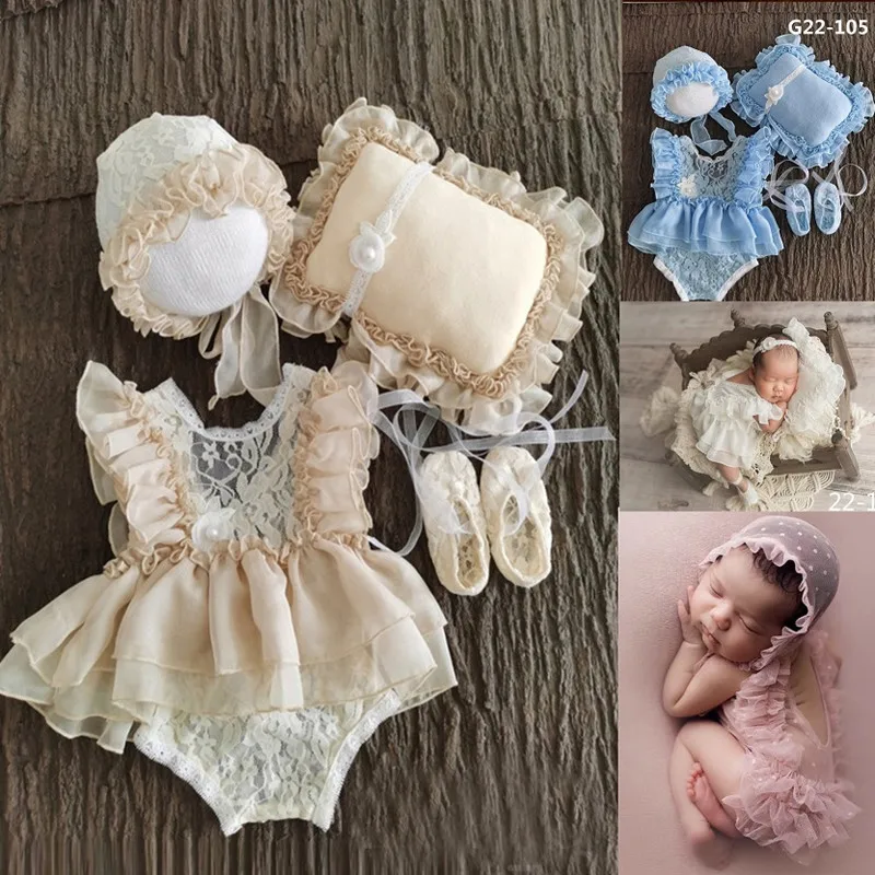 Baby Clothing Boy - Noworodek fotografia rekwizyty dziewczynka kapelusz buty