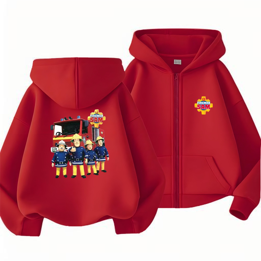 Baby Clothing Zipper - Dziecięca bluza z kapturem Strażak Sam
