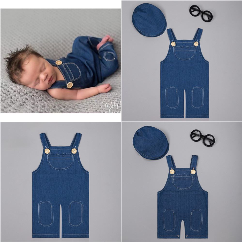 Baby Clothing Boy - ❤️ Ubranka do sesji noworodkowej, dżinsowe
