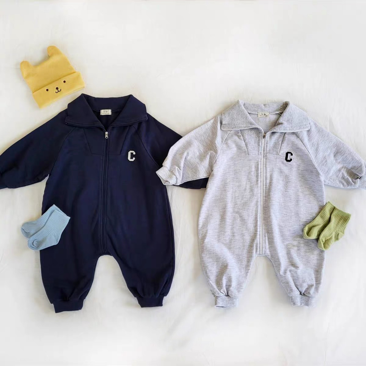Baby Clothing Zip - 2023 wiosna nowy śpioszki dla niemowląt