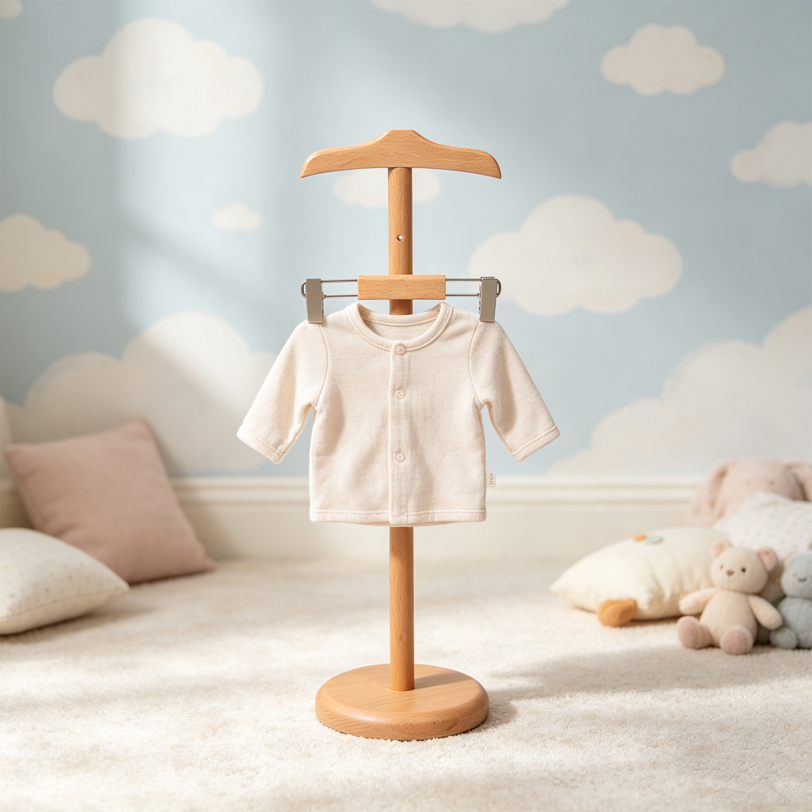 Baby Clothing Usa - Regulowany stojak na ubranka dziecięce z