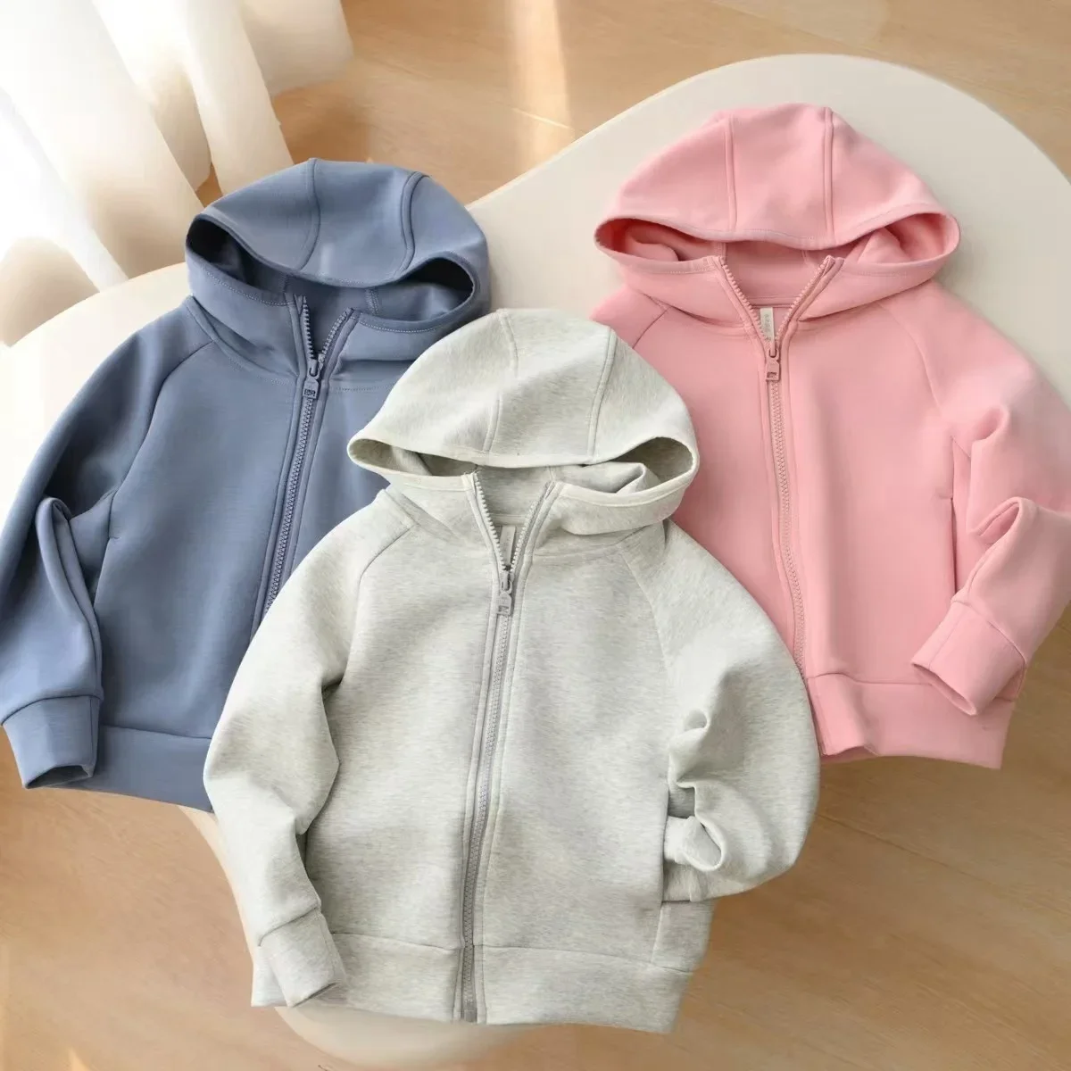 Baby Clothing Zipper - Chłopięca bluza z kapturem, rozpinana na