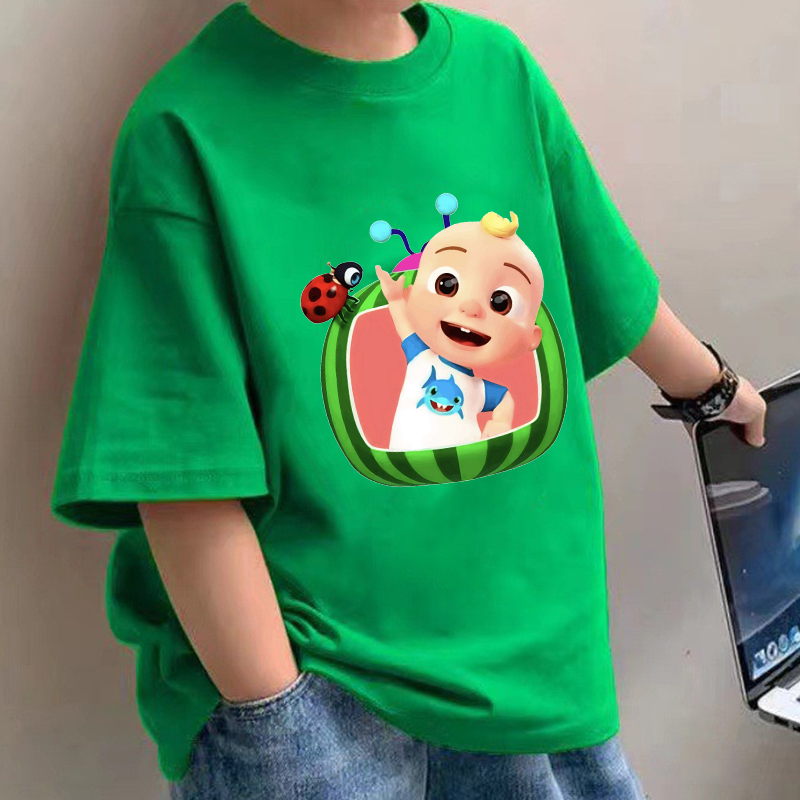Baby Clothing Boy - Koszulki dziecięce Cocomelon, anime, bawełniane, z