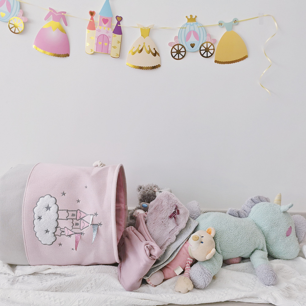 Duży różowy kosz na pranie Kos – Baby Clothes Organiser recenzja i cena