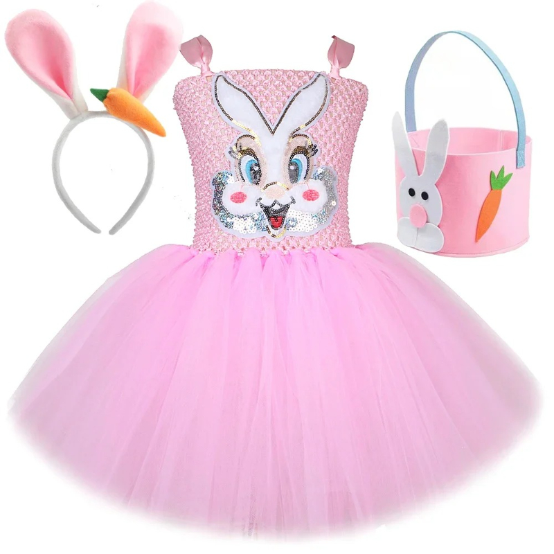 Różowy Kostium Króliczka z Cek – Baby Clothing Easter recenzja i cena